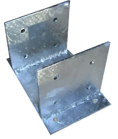 Platine métallique galvanisée de fixation